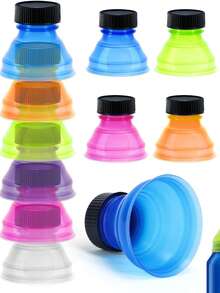 3/6 szt. losowo kolorowych wieczek do puszek z napojami gazowanymi, wielokrotnego użytku, do puszek z napojami gazowanymi i sokami (mieszane kolory) - Wielokolorowe - Zobacz 11