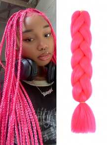 Estensioni per trecce arcobaleno da 24 pollici, capelli sintetici viola professionali, trecce jumbo, estensioni per capelli colorate a gradiente africane per intrecciare all'ingrosso per Ognissanti e Natale