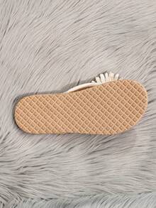 Dép đi trong nhà họa tiết hoa xuân/hè mới cho nữ, dép lê hoa hướng dương màu be cổ điển, dép xăng đan nhẹ đi biển thông thường - Màu be - Xem 6