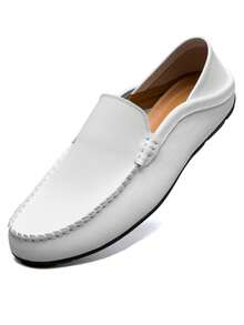 Driving Moccasins Men Slip On Shoes Mules Men Shoes Men Casual Shoes Smoking Slipper Men Shoes Formal Men's Plus Size Shoes Earth Tones Handmade Slim-Sole Sneakers Black Shoes Men White Shoes For Men - Beige - View 7