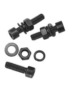 Set de 200 piezas de Kit de tornillos de cabeza hueca M4 - Tuercas, arandelas de resorte, arandelas planas, pernos surtidos, tornillos de cabeza hexagonal - Para manualidades, reparación de maquinaria, mejoras del hogar