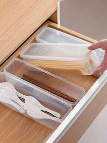 1 Hộp đựng dao kéo ngăn kéo nhà bếp, Lưới tích hợp để đựng dao kéo và đũa trong tủ gia dụng, Đồ dùng nhà bếp, Hộp đựng dao kéo đũa tủ bếp, Bộ sắp xếp ngăn kéo dao kéo và thìa, Khay đựng dao kéo ngăn kéo, Đồ dùng học tập trở lại trường - Nhiều màu - Xem 2