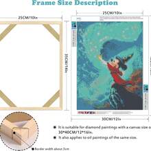 1 khung ảnh gỗ nguyên khối nguyên bản, phong cách nghệ thuật trang trí, vải bạt dày, khung tự làm cho tranh sơn dầu nghệ thuật và trang trí tường, thích hợp cho gia đình, phòng khách, văn phòng, cao cấp, phòng tắm, tiệc tùng, quà tặng, cặp đôi - gừng - Xem 7