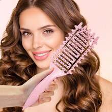 2025 新款卷发梳，卷发梳，通风梳，适用于男女卷发的梳理、造型和定型，不易拉扯，适合卷发、返校、旅行度假必备品、女士发饰 - 彩色 - 查看 5
