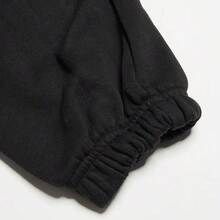 Adidas 女式经典时尚休闲运动修身裤，GN4367，秋季 - 黑色 - 查看 4