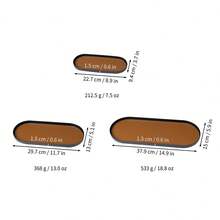 Bandeja ovalada de metal estilo nórdico con acentos - Organizador versátil de uso múltiple para joyas, fragancias, gafas y llaves | Solución de almacenamiento decorativa elegante para el hogar, hotel, cafetería y eventos (sala de estar, baño, dormitorio, entrada) para mujeres Organizador de almacenamiento Esenciales de viaje Regalo de regreso a la escuela - Multicolor - Ver 9