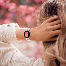 Sport Band Compatible With Galaxy Watch 7 Band 40mm 44mm,No Gap Soft Silicone Strap Compatible With Galaxy Watch 6 5 4 FE Band 40mm 44mm/Galaxy Watch 6/4 Classic 47mm 43mm 46mm 42mm/Watch 5 Pro 45mm Men Women