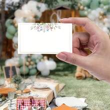 Segnaposto floreali con fiori selvatici per feste di bambini, matrimoni, fidanzamenti, addii al nubilato, compleanni, eventi da tavolo, scheda nome per ospiti, cartellini per eventi di festa con fiori selvatici - Multicolore - Visualizzare 2