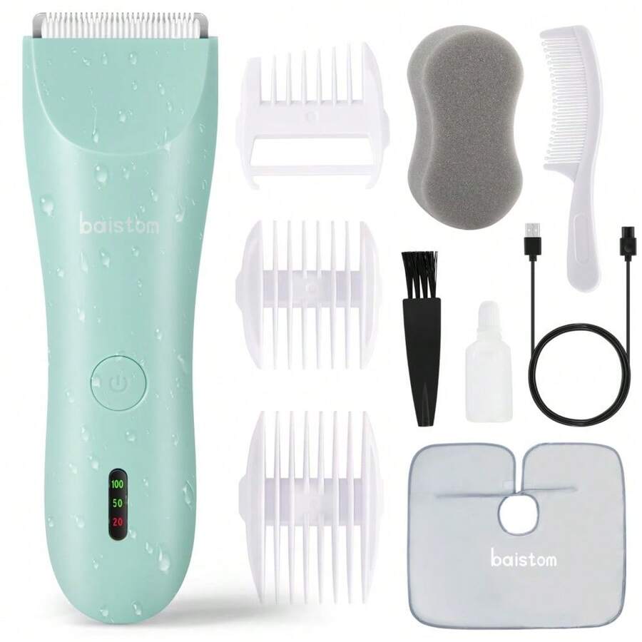 Baistom Baby Hair Clippers, Quiet & Dual-Mode Hair Cutting For 0-12, W - 1 - View 1
