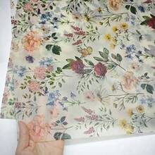 Papel de embrulho fino semitransparente com estampa de rosas vintage, 50 x 35 cm, à prova de umidade, ideal para embrulhar presentes, roupas, proteger itens frágeis, decorar aniversários, Dia dos Namorados, Dia das Mães, presentes de Natal, embalagens decorativas e presentes elegantes. Papel de seda com estampa floral. - Multicolorido - Ver 8