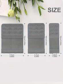 12 个弹性胸罩扣件、内衣延长扣件、2/ 3/ 4 个钩扣件、可调节后背扣件、内衣扣件延长扣件（带绳带）