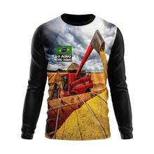 Shirt Men's And Women's T-Shirt UV Sun Protection Agro Rural Tractor - Camel - View 1