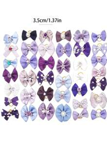 20 de bucăți accesoriu de păr cu fundă mov pentru animale de companie, mănunchi de cauciuc cu frânghie de păr pentru animale de companie pentru îngrijirea părului de animale de companie cu păr lung, decorare pentru păr de animale de companie, cel mai bun cadou de ziua de naștere pentru animale de companie drăguțe, cadouri decorative, articole pentru animale de companie, accesorii pentru păr de animale de companie