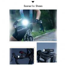 VXM Bicycle Front Light, Powerful Flashlight Headlight For Road Bike/Mountain Bike, Night Riding Light