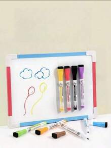 8 Stücke/2 Stücke Whiteboard Stift, löschbarer Wasserstift, magnetischer Whiteboardwischer, feine Spitze Malmaler Stift (Nachfüllungen 0,5-1 mm)