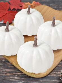 12 件万圣节仿真南瓜挂饰，万圣节和感恩节套装手工艺品人造南瓜形状挂饰适用于客厅橱柜装饰，感恩节和收获季节家居装饰人造南瓜装饰南瓜装饰最佳礼物生日毕业，场景布置，气氛装饰道具，派对礼物