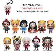 Aniplex 1pc Official Authorized PVC Blind Box, Series 1/3/4/5/6, Anime Bag Charm Keychain Collectible Figurine, Fan Gift, Random Character (Nezuko, Zenitsu, Inosuke, Tengen, Muichiro, Mitsuri Or Others), Cute Keychain Accessory, School Supplies - Multicolor - View 5