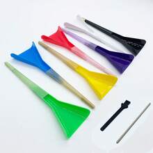 2 Set Pre Rolled Cones Cone Loader Funnel Tool For King Size Cones Rolling Papers Prerolled With Tips Packing Stick Cigarette Prerolls Packer | Grinder Brush Cleaner For Herb Grinders | Smoking Accessaries Set - Nhiều màu - Xem 2