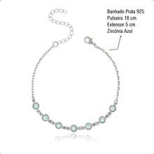 925 Silver Plated Semi-Jewelry Kit With Necklace, Earring And Heart Bracelet – Ideal Gift For Mother's Day - 淺藍色 - 查看 6