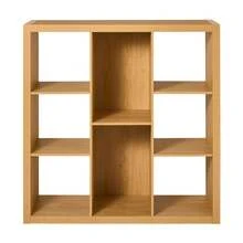 6-Cube Organizer With Storage Cubbies, White Texture - natural pine - View 3