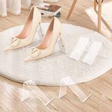2 pezzi di Rastrelliera trasparente per scarpe in plexiglass, supporto per scarpe in acrilico trasparente