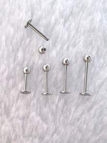 10pcs 16G Stainless Steel Labret Lip Piercing Stud Bar Ball Ear Helix Cartilage Earrings Ombligo Ear Tragus Piercing Body Jewelry