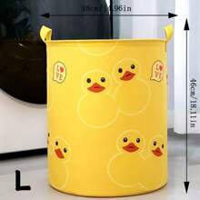 1pc Thickened Waterproof Folding Dirty Clothes Basket Storage Bucket, Bedroom And Bathroom Organizer Clothes, Toys, Snacks, Sundries Storage Box, Laundry Basket Storage Basket.