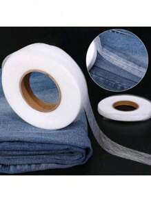 1 pieza Entretela adhesiva a rayas, entretela de malla térmica no tejida para accesorios