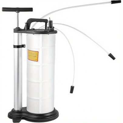 Manual Fluid Extractor Pump 7L Oil Transfer Suction Tool With 4 Extension Tubes – Portable Vacuum Oil Pump For Car Engine Maintenance, Motorbike, Marine Vehicle, ATV, Lawn Mower & Workshop Use