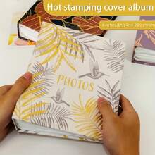 Álbum de fotos elegante dorado de 6 pulgadas - Contiene 200 tarjetas, papel de alta calidad, adecuado para regalos y recuerdos - Multicolor - Ver 8