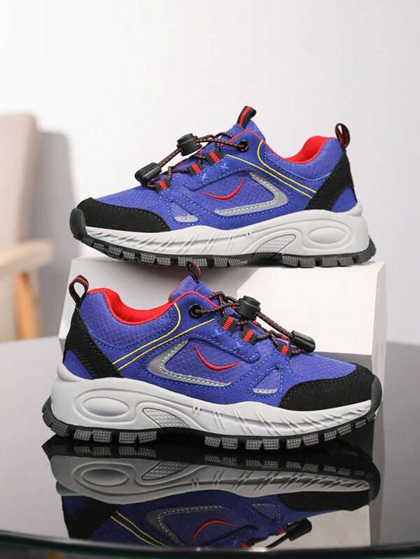 Zapatos para senderismo al aire libre con correa elástica, nuevos para primavera/verano, zapatillas deportivas de moda para niños