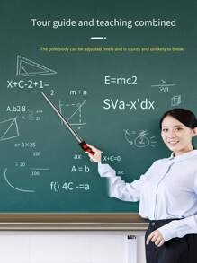 1件/10件/20件1.2米/1.6米/2米伸缩导游旗杆，便携式户外不锈钢旗杆，带厚泡沫手柄，适用于国庆节、学校活动、户外旅游等 - 彩色 - 查看 4