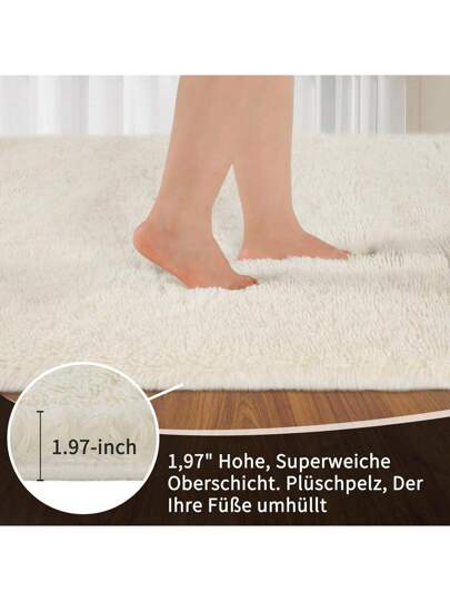 Piece Fluffy Shaggy Living Room Rug,Tie Dye Ultra Zachte Bedroom Vloer Carpet, Non Slip Indoor Mat, Home Kids view 2