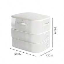 1个可折叠收纳袋，超省空间自压缩收纳袋，适用于棉被、毛毯、床上用品、衣物。大容量便携式搬家袋，防尘收纳整理袋