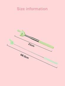 1 件伸缩式教师指示棒，可伸缩手指形指示棒，教学棒，适用于课堂白板演示，便携