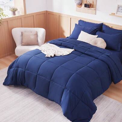 1pc Durable Bed Skirt, Luxury Hotel-Grade Bedding, Available In Queen/King Size, 3D Polyester Fiber Filling, All-Season Use, With 4 Corner Straps, Machine Washable, Ultra-Soft Microfiber Material.