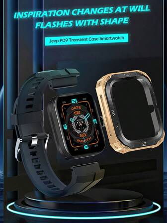 Jeep 智能手表，带信息接听电话、睡眠监测、运动计步器、信息提醒功能，适用于 和 Android