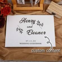 Personalized Photo Guest Book, Graduation Season Guest Book, Custom Wedding Guest Registry Book, Engagement Party Photo Album, Wedding Planning Guest Book, Engagement Favors