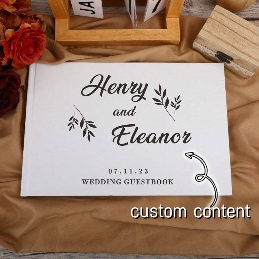 Personalized Photo Guest Book, Graduation Season Guest Book, Custom Wedding Guest Registry Book, Engagement Party Photo Album, Wedding Planning Guest Book, Engagement Favors