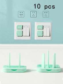 5/10pcs Random Color Electrical Outlet Covers Plugs, Power Strip Socket Protectors, Electrical Outlet Covers - Multicolor - View 4