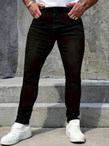 Men's Pocket Distressed Skinny Casual Fashionable Jeans