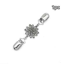 1pc/2pcs/3pcs Vintage Metal Sweater Cardigan Collar Clips, Fashion Shirt/Dress Lapel Pins, Women Non-Slip Clothing Clip, Multi-Functional Laundry Clips, Household & Kitchen Organizer
