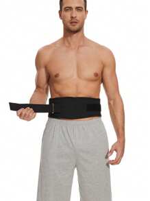 1pc EVA Fitness Weight Lifting Belt, Adjustable Waist & Back Support With Buckle Closure, Hand Wash Only, Suitable For Squats, Dumbbell, Barbell Exercises