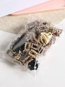 15/20个装时尚百搭迷你蝴蝶发夹，女士刘海发夹，发饰，发爪夹，发夹，发卡，发抓夹，发爪夹，休闲秋冬蝴蝶结，适合度假装扮，女士夏季沙滩装。 - 彩色 - 查看 3