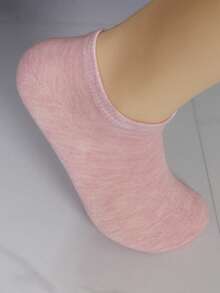 10 双儿童船袜短袜，多色，休闲薄款低帮踝袜，适合夏季 - 彩色 - 查看 4