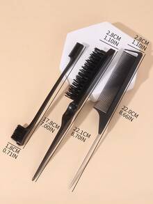 男士美发造型梳胡须刷套装 - 边缘和后梳，梳理头发，打造顺滑发型，适合返校季、旅行度假等场合，女士美发配件，刷子，边缘梳，梳子，解结梳，球形梳，迷你发刷套装，木梳，发刷，梳子，后梳，发刷，边缘梳，解结梳，美发工具，美发用品，护发，卷发梳，理发师，美发设备，发型，美发，发刷，后梳，造型梳，卷发梳，边缘梳，发梳，梳子，发刷套装，梳子，卷发梳，解结梳，女士发刷，头发，旅行，美发产品，美发工具，美发用品，理发师，理发师配件，理发店，美发设备