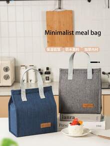 1pc New Fashion Lunch Bag, Reusable Lunch Tote Bag, Insulated Lunch Box Bag, Large Capacity Lunch Bag