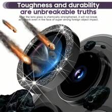 Shiny Lens Film Is Suitable For IPhone 15pro/14plus/13/12/11 Pro Max/Mini IPhone 16 Max /16e/14 Pro Max Accessories, With Metal Ring Protective Case; Camera Lens Cover, High-Definition Tempered Glass, Easy To Install Gift For Birthday, Family, Friends Sparkling Crystal, Lens Protector, Phone Accessories