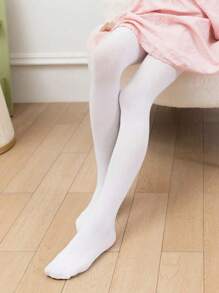 3 peças Collants de Dança de Cor Sólida para Meninas, Meia-calça