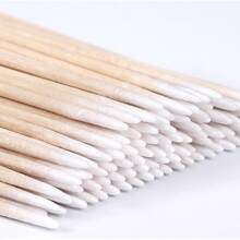 400pcs Pointed Cotton Swabs, Single-Tip Cotton Wood Sticks For Eyebrow Tattoo Beauty Make-Up Color Nail Seam Disposable Cleaning Cotton Swabs - 1 - View 5